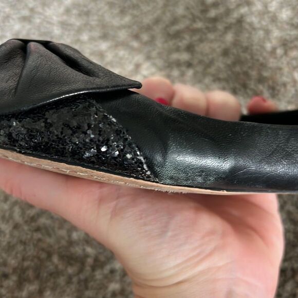 Vince Camuto glitter black ballet flats - Picture 5 of 8